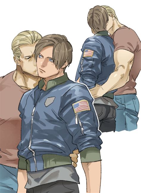 Leon S Kennedy And Jack Krauser Resident Evil And 2 More Drawn By