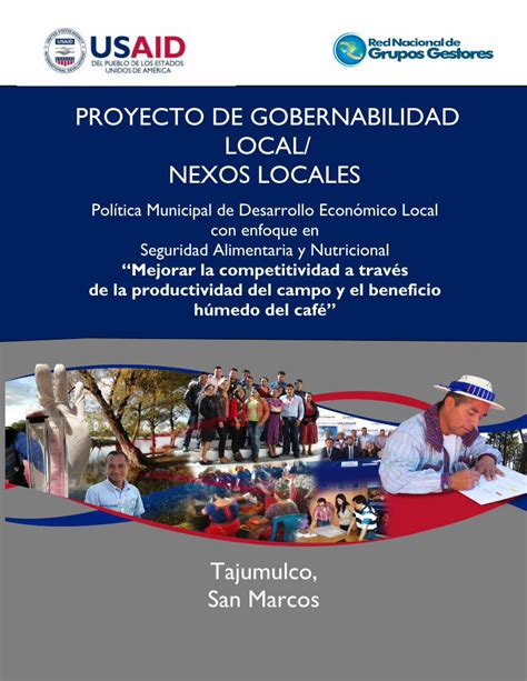 Pdf Proyecto De Gobernabilidad Nexos Locales H Medo Del Caf