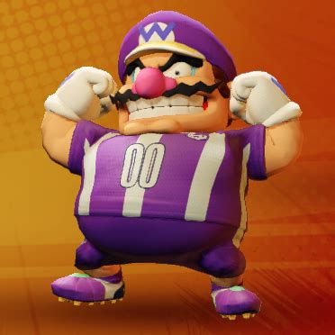 File Wario No Gear Purple Mario Strikers Battle League Png Super