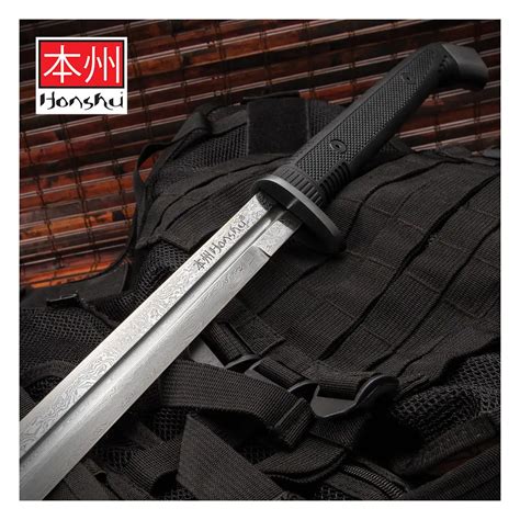 Damascus Double Edged Sword With Pod Queespadas