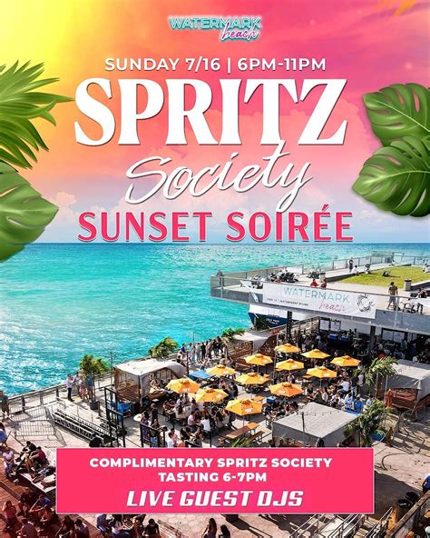 7 16 Spritz Society Sunset Soiree Watermark Beach Pier 15 Nyc