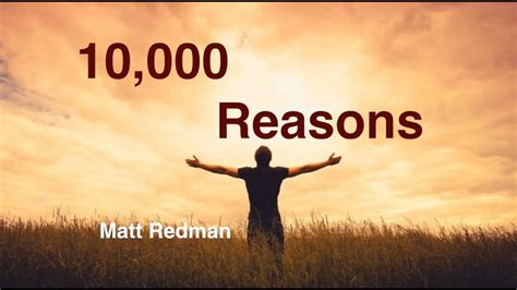 10000 Reasons Bless The Lord Matt Redman With Lyrics Youtube