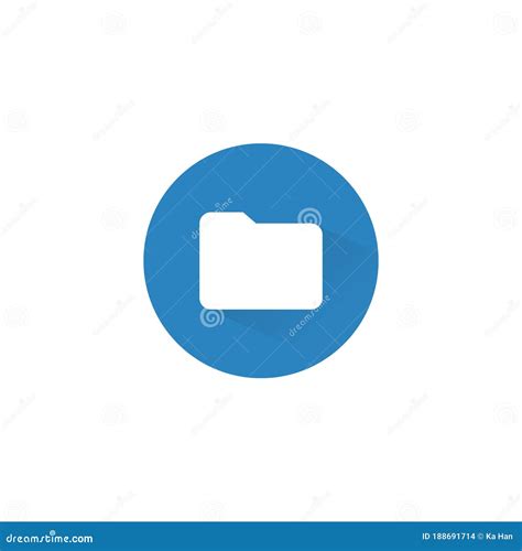 File Manager Icon Vector In Trendy Flat Style Folder Symbol Illustration Stock Vector