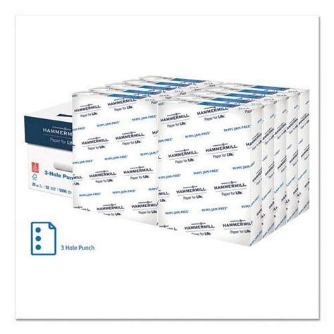 Hammermill Copy Plus 3 Hole Multipurpose Paper 92 Bright 20lb Letter