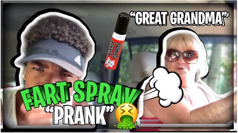 Fart Spray Prank On Great Grandma She Gets Mad Youtube