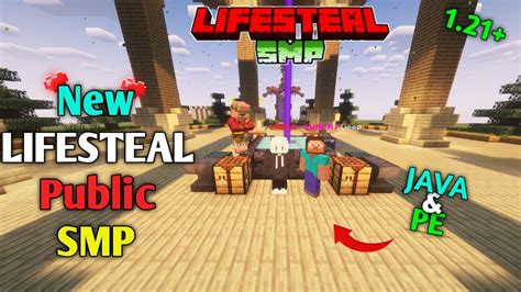 New Best Lifesteal Public Smp Server For Minecraft Java Pe 247