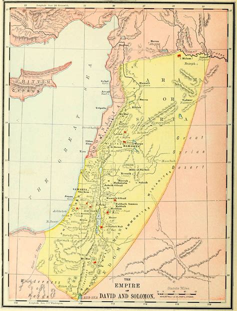 The Empire Of David And Solomon The Rand Mcnally Bible Atlas Bible