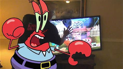 Angry Grandpa Smashes Hdtv Mr Krabs Ai Cover Youtube