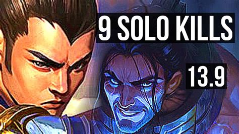 Xin Zhao Vs Sylas Jng Quadra 9 Solo Kills 1 9m Mastery Legendary