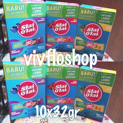 Jual Biskuit Slai Olai Strawberry Nanas Blueberry 10x32 Gram