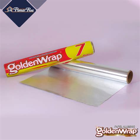 Venta rollo papel aluminio repuesto 7 metros Marca Goldenwrap Bogotá