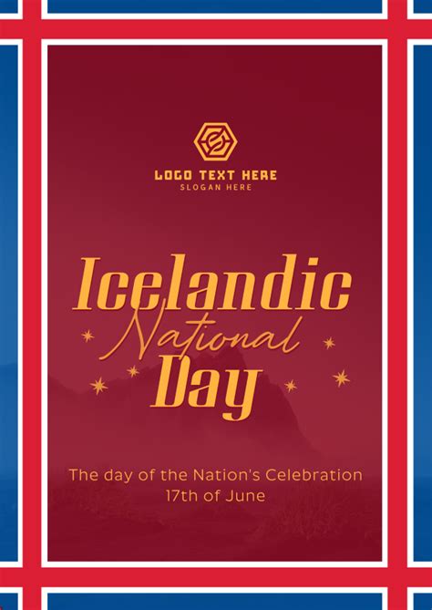 Textured Icelandic National Day Favicon Brandcrowd Favicon Maker