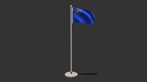 Low Poly Seamless Animated Nevada Flag Buy Royalty Free 3d Model By Chroma3d Vendol21