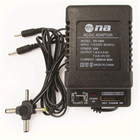 1 Amp Heavy Duty Universal Multi Voltage Ac Adapter