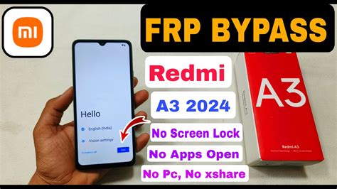 Redmi A Frp Bypass No Screen Lock Set No Apps