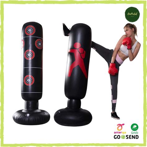 Jual Balon Tinju Ing Punching Bag Tiang Samsak Inflatable 160CM