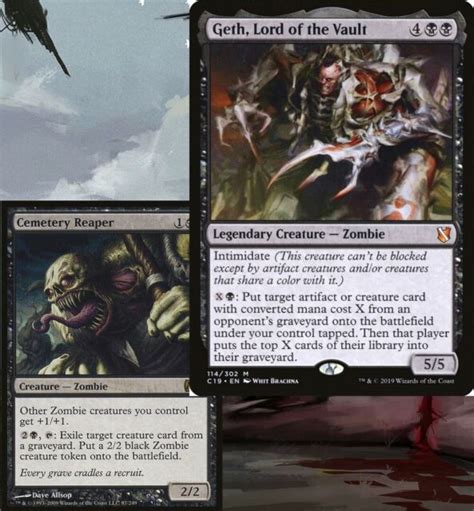 Geth Lord Of The Vault Tribal Zombies Commander Deck Magic Mtg Ready