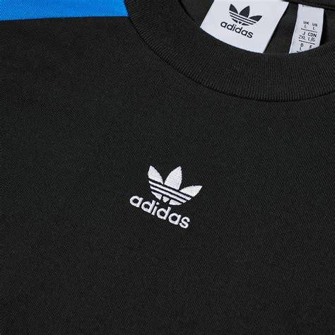 Adidas Retro T Shirt In Black Adidas