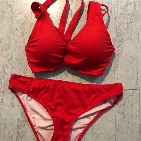 Shade And Shore Swim Shade And Shore Red Bikini Poshmark