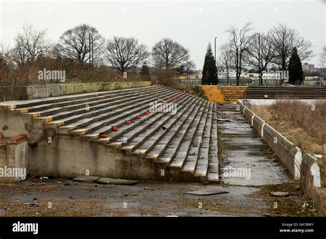 Soccer Old Football Grounds Belle Vue Doncaster Rovers Stock