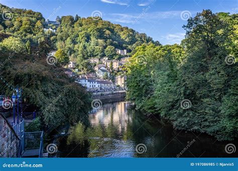 View Of Matlock Bath And The River Derwent And Surrounding Hills In