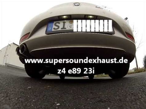 BMW Z4 E89 23i Edelstahl Sportauspuff Sound Von Supersoundexhaust De