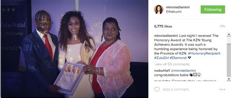 Minnie Dlamini Receives An Honorary Award In Her Hometown - OkMzansi