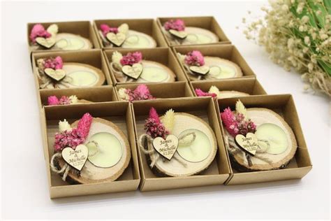 Bougies De Mariage Pour Invit S En Vrac Faveurs Etsy France En