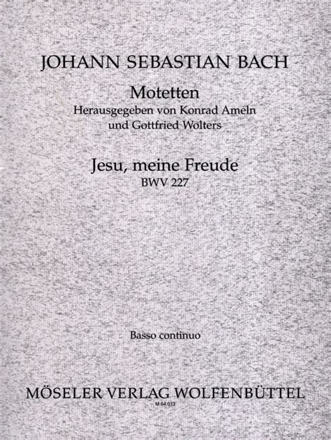 Motetten Von Johann Sebastian Bach Im Stretta Noten Shop Kaufen