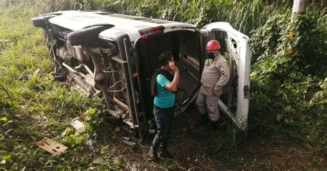 Volcamiento De Bus Deja Tres Heridos En Occidente De Honduras