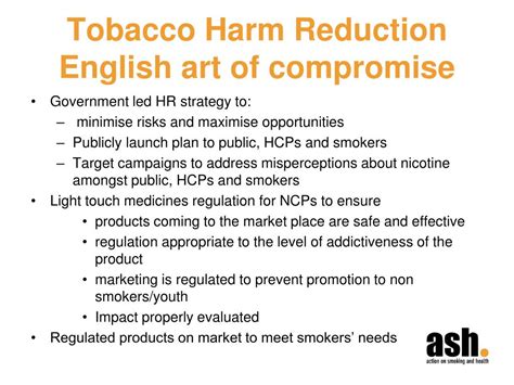 Ppt Tobacco Harm Reduction And New Nicotine Products An End To