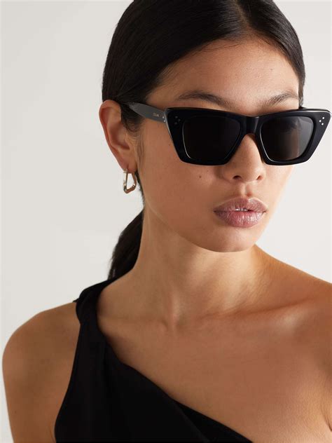 Celine Eyewear Cat Eye Acetate Sunglasses Net A Porter