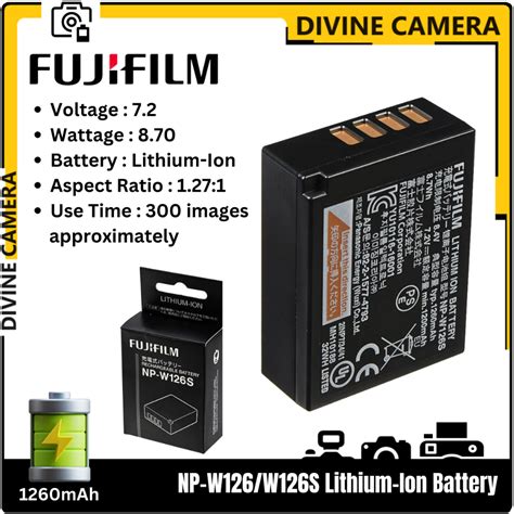 Fujifilm Np W S Np W Li Ion Battery Pack Shopee Malaysia