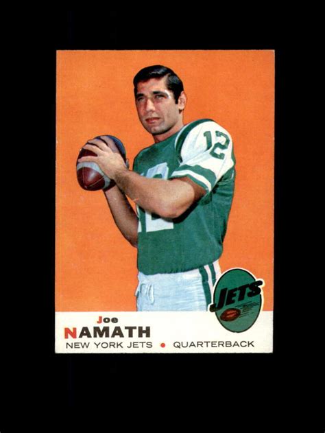 1969 Topps Football 100 Joe Namath STARX 7 NM LS807927 EBay