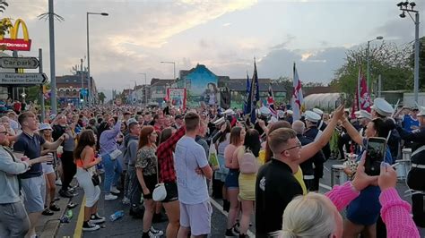 Cloughfern Young Conquerors Entertaining The Crowd On Newtownards Road