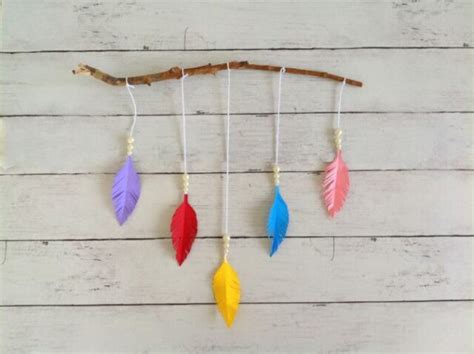 DIY Paper Feather Wall Hanging - Sew Crafty Me