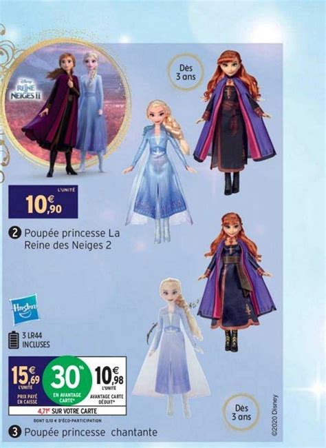 Promo Poupée Princesse Chantante Disney Reine Des Neiges Ii chez