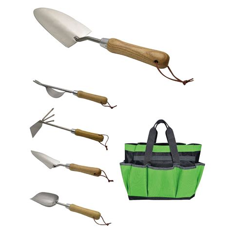 Jardtec Stainless Steel Garden Tool Set 6 Pieces Heavy Duty Gardening Kit With Trowel