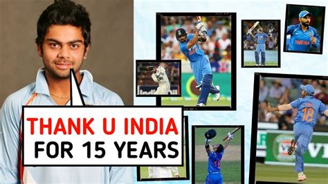 Huge Achievement Virat Kohli Completed 15 Years In International