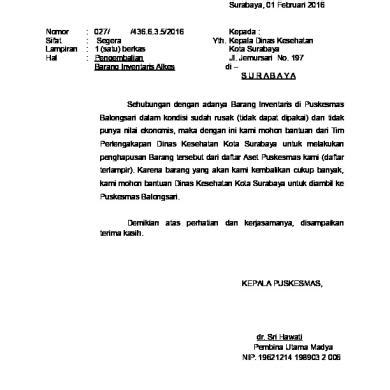 Detail Contoh Surat Pengembalian Barang Rusak Koleksi Nomer