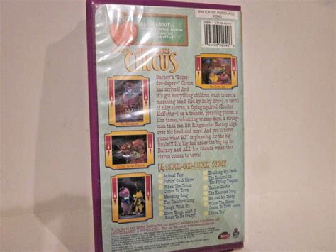 Barney Super Singing Circus Vhs Tape 2000 Clamshell Purple Never Seen On Tv 45986020406 Ebay