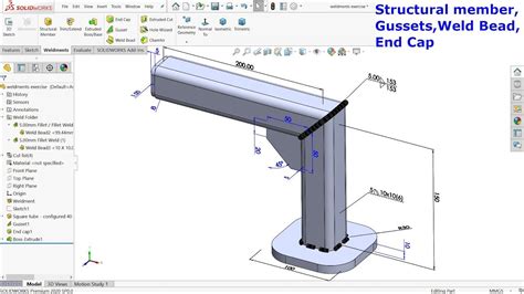 Solidworks Weldments Tutorial Weld Bead And Symbols Artofit