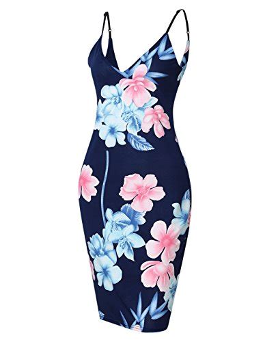 Liebeye Womens Sexy V Neck Backless Summer Floral Sleeveless High