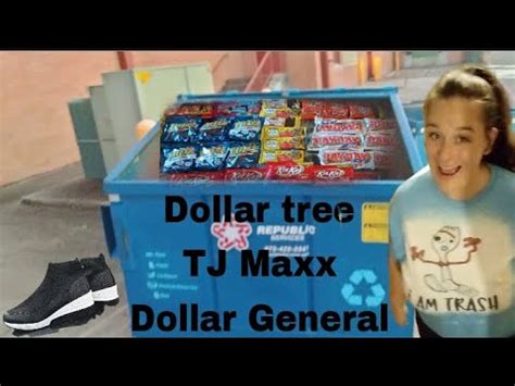 Dumpster Diving At Dollar General Tj Maxx And Dollar Tree Youtube