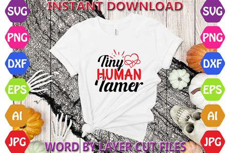 Tiny Human Tamer Design Graphic By Svg Bundle House Creative Fabrica