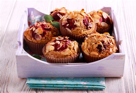 Cherry Almond Muffins Recipe The Leaf