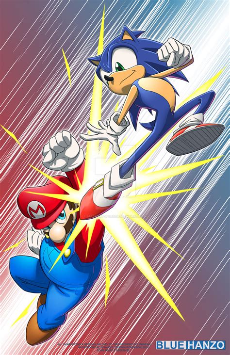 Mario vs Sonic by MadPlatypuss on DeviantArt