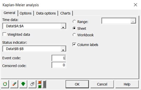 Kaplan Meier Survival Analysis In Excel Tutorial Xlstat Help Center