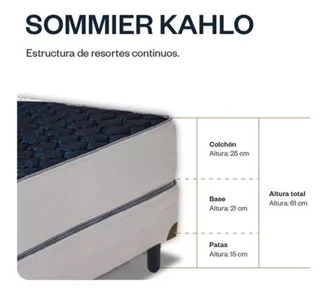 Sommier Y Colch N Resorte Plaza Y X Kahlo En Venta En