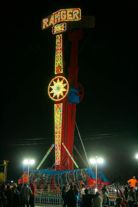 An Amusement Park At Night · Free Stock Photo